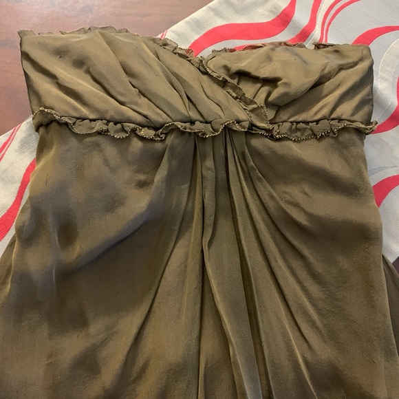 NWT Vera Wang Strapless Silk Dress - Picture 10 of 13